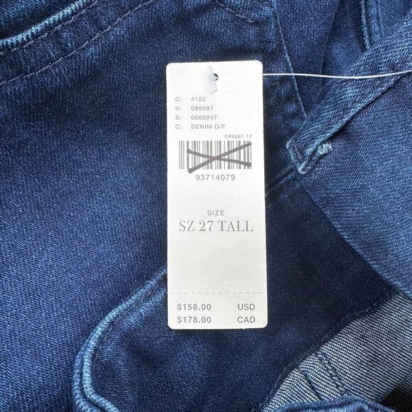 NWT Anthropologie The Colette High Rise Wide Leg Jeans Sequin Sparkle 27T Tall - Picture 6 of 16